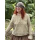 chemisier 44816 coton Beige à fines rayures Ewa i Walla - 10