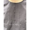 blouse 44853 Vintage black shirt cotton Ewa i Walla - 8