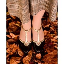 chaussures Venezia Noir et Or