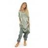 robe Queen of The Sea in Matcha Magnolia Pearl - 8