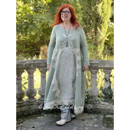 robe Queen of The Sea in Matcha Magnolia Pearl - 1