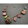 Necklace Charm in Vintage Rhinestone Button DKM Jewelry - 5