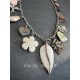 Necklace Charm in Cream Leaf DKM Jewelry - 4