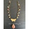 Collier Charm in Carved Bone Butterfly DKM Jewelry - 5