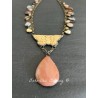 Collier Charm in Carved Bone Butterfly DKM Jewelry - 6