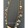 Collier Charm in Carved Bone Butterfly DKM Jewelry - 9