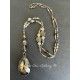 Collier Crystal in Smoky teardrop DKM Jewelry - 7