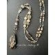 Collier Crystal in Smoky teardrop DKM Jewelry - 8
