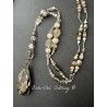 Necklace Crystal in Smoky teardrop DKM Jewelry - 8