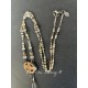Collier Crystal in Carved Stone Oval DKM Jewelry - 7