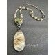 Necklace Crystal in Green Jasper Quartz DKM Jewelry - 5
