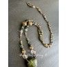 Necklace Crystal in Green Jasper Quartz DKM Jewelry - 10