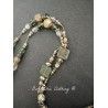 Collier Crystal in Green Jasper Quartz DKM Jewelry - 11