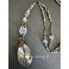 Necklace Crystal in Oval Teardrop DKM Jewelry - 4