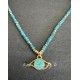 Necklace T-shirt Large Eye in Apatite DKM Jewelry - 4