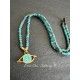 Necklace T-shirt Large Eye in Apatite DKM Jewelry - 6