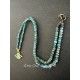 Necklace T-shirt Large Eye in Apatite DKM Jewelry - 7