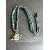 Collier T-shirt Large Eye in Apatite DKM Jewelry - 3