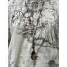 Collier Crystal in Smoky teardrop DKM Jewelry - 10