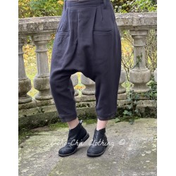 pants 11369 Vintage black hemp