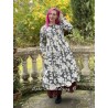 robe 55715 coton Noir à fleurs Ewa i Walla - 2