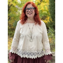 chemisier 44853 coton Bone White