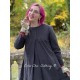 tunic 44810 Vintage black shirt cotton Ewa i Walla - 2