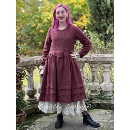 robe 55725 lin Maroon Ewa i Walla - 1