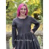 dress 55726 Vintage black shirt cotton Ewa i Walla - 4