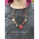 Necklace Charm in Carved Red Coral Coin DKM Jewelry - 8