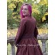 dress 55727 Maroon shirt cotton Ewa i Walla - 6