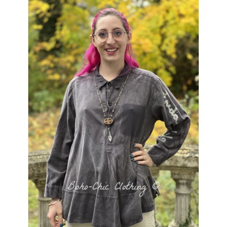 top Brene Workshirt in Harley Magnolia Pearl - 1