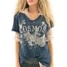 T-shirt Cosmos in Faded Boro Magnolia Pearl - 6