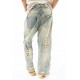 jean's Miner Denims in Washed Indigo Magnolia Pearl - 6