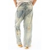 jean's Miner Denims in Washed Indigo Magnolia Pearl - 6