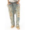 jean's Miner Denims in Washed Indigo Magnolia Pearl - 4