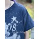 T-shirt Cosmos in Faded Boro Magnolia Pearl - 5