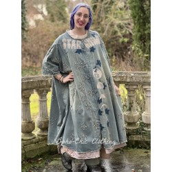 jacket Star Applique Kimi Coat in Washed Indigo