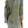 kimono Dragon Embroidered Daiji in Washed Indigo Magnolia Pearl - 23