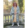 kimono Dragon Embroidered Daiji in Washed Indigo Magnolia Pearl - 7