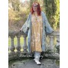 kimono Dragon Embroidered Daiji in Washed Indigo Magnolia Pearl - 8