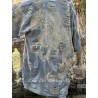 kimono Dragon Embroidered Daiji in Washed Indigo Magnolia Pearl - 25
