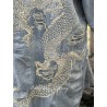 kimono Dragon Embroidered Daiji in Washed Indigo Magnolia Pearl - 28