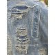 kimono Dragon Embroidered Daiji in Washed Indigo Magnolia Pearl - 29