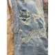 kimono Dragon Embroidered Daiji in Washed Indigo Magnolia Pearl - 32