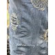 kimono Dragon Embroidered Daiji in Washed Indigo Magnolia Pearl - 34