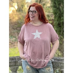 T-shirt Preston Joseph Star in Bisou Magnolia Pearl - 1