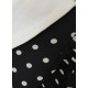robe Mirella Noir à pois blanc cassé Collectif - 2