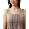 robe 55756 voile de coton à carreaux Ewa i Walla - 10
