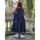 robe 55753 organdie patch Noir Ewa i Walla - 5